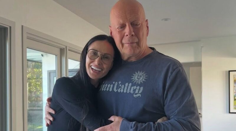 Bruce Willis e Demi Moore celebram aniversário de 70 anos do ator em vídeo