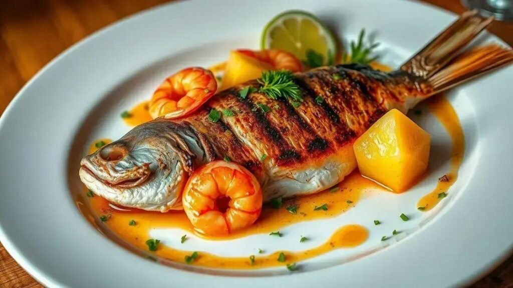 Receita de Peixe ao Molho de Abacaxi e Camarão para a Quaresma