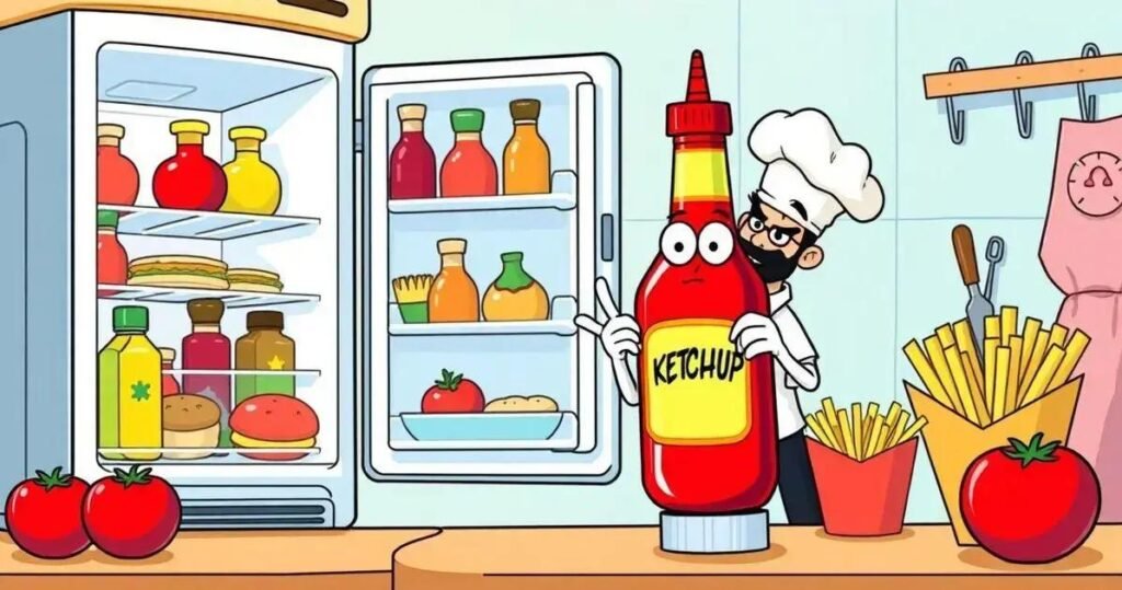 8 Razões: Nunca Deve Guardar Ketchup na Geladeira