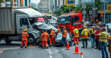 Três paraibanos morrem em acidente trágico com contêiner em São Paulo