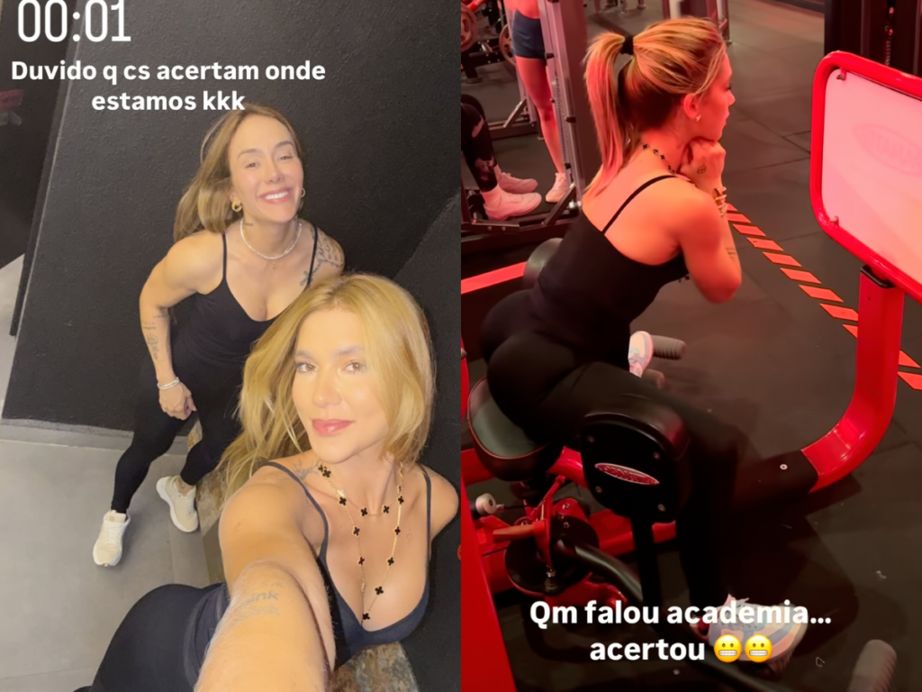 Virginia Fonseca treina de madrugada com Samara Pink em São Paulo