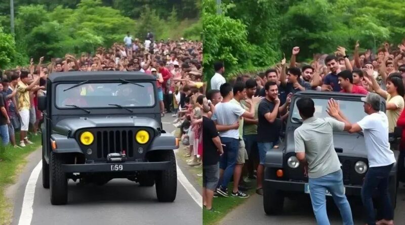 Acidente em Brusque: Jipe invade desfile e atropela mulheres