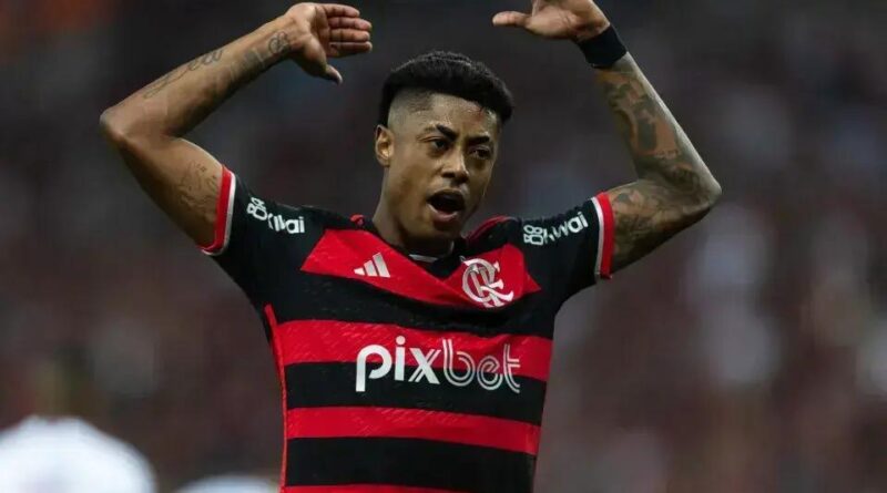 Conmebol denuncia Bruno Henrique por gestos obscenos após jogo do Flamengo