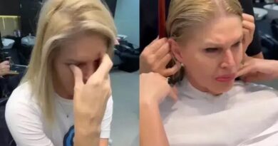 Val Marchiori se emociona ao cortar cabelo antes de quimioterapia