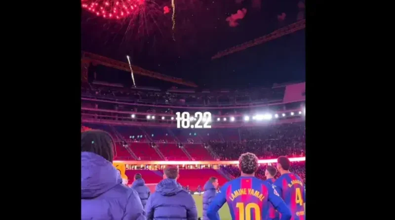Barcelona celebra retorno ao Camp Nou com vitória e festa