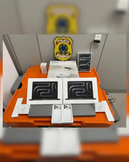 Polícia Federal apreende eletrônicos da Apple no Aeroporto Castro Pinto