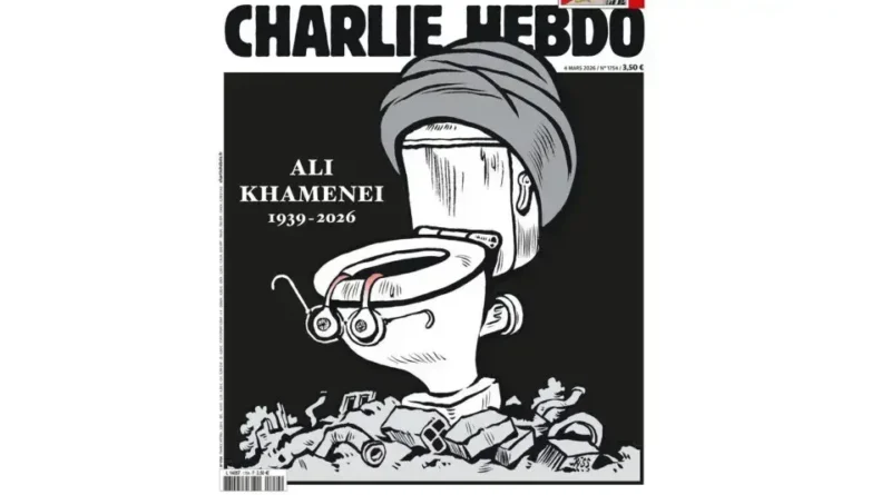 Capa do Charlie Hebdo homenageia Khamenei com ironia e polêmica