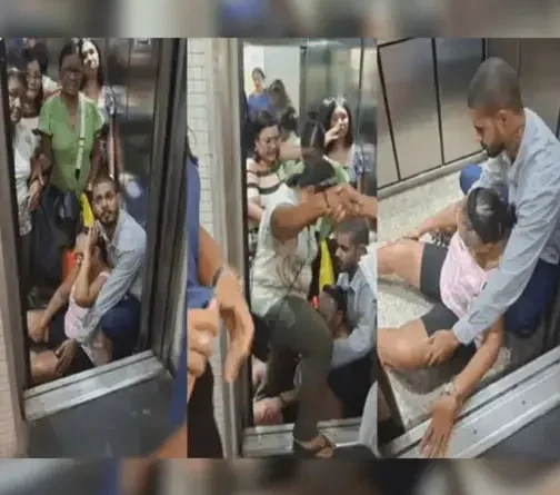 Elevador despenca em Boa Viagem e deixa feridos, incluindo grávida e idosa