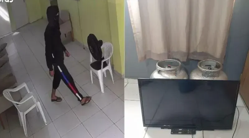 Homem preso por arrombar CAPS e roubar TV e botijões de gás na Paraíba