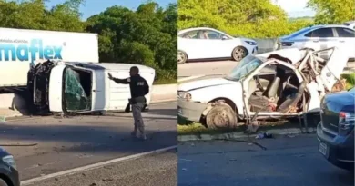 Mulher morre após ser atropelada por van na BR-101 em Conde