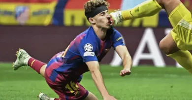 Incidente Choque de Fermín López na Liga dos Campeões