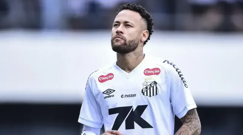 Neymar e Robinho Jr discutem durante treinamento do Santos