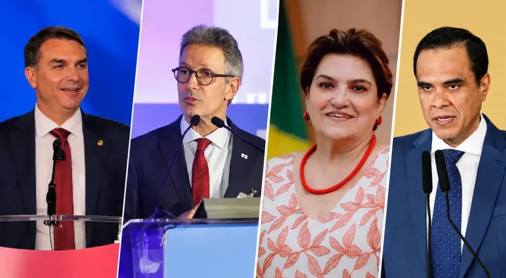 Flávio Bolsonaro e Romeu Zema em Campina Grande para o São João