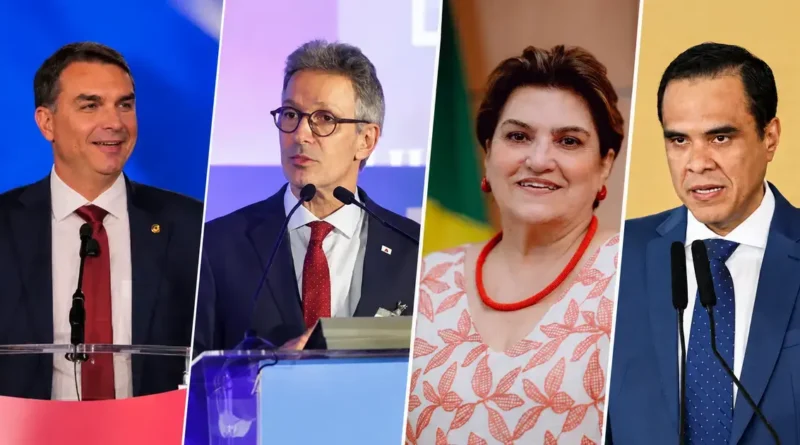 Flávio Bolsonaro e Romeu Zema em Campina Grande para o São João