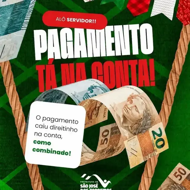 Prefeitura de São José dos Cordeiros Antecipou Salário de Servidores antes das Festas